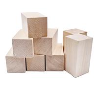 Thiecoc Basswood Carving Blocks Set - 8 Pcs, 10x5x5 cm, Whittling Wood Blocks for Carving
