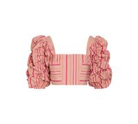 Thierry Colson Misia Striped Puff Sleeve Cotton top - Pink - L (UK14 / L)