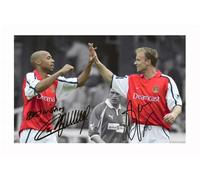 Thierry Henry & Dennis Bergkamp - Arsenal Autographed Signed A4 Photo Print 3