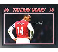 Thierry Henry signed and Framed Arsenal 30x20 inch photo with COA and proof