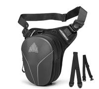 Thigh Bag Leg Bag Motorcycle Waterproof Fanny Pack Motorbike Motocross Biker Hard Shell Racing Moto Waist(Gray)