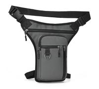 Thigh Bag | Lower Leg Pack PAaCCHIA with Adjustable Canes | BBAG HIP Waist Pocket | BBAG Legs' Utility Ideal for Travel, Hiking, grey, Please refer to the description, Please refer to