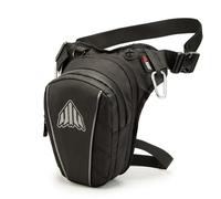 Thigh Bag Motorcycle Leg Bag Waterproof Hip Motocross Waist Biker Fanny Pack Motorbike(Black-01)