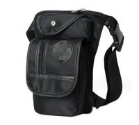Thigh Bag,Utility Thigh Pack, Canvas/Nylon Men's Waist Waist Leg Sling Bag Motorcycle Crossbody Bag Crossbody Rider Straps Butt Men Hip Purse Bag Thigh Pants Bag(Black Waterproof)