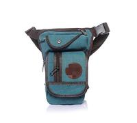 Thigh Bag,Utility Thigh Pack, Canvas/Nylon Men's Waist Waist Leg Sling Bag Motorcycle Crossbody Bag Crossbody Rider Straps Butt Men Hip Purse Bag Thigh Pants Bag(Light Blue)