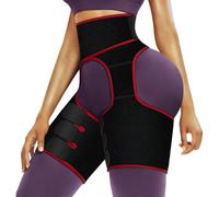 Thigh Brace Support, Adjustable Neoprene Hamstring Quad Wrap Non-Slip Upper Leg Brace for Targeted Compression and Effective Support, Breathable Thigh