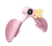 thigh exerciser， Hip Trainer Exercise Device 360 Degree Rotation u2013 Adjustable Smart Screen Count Pelvic Floor Muscle Exerciser for(Pink)