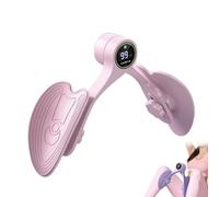 Thigh Exerciser,Inner Thigh Exerciser with Digital Display,Pelvic Floor Exerciser,Hip Trainer Exercise Device 360 Degree Rotation,for Postpartum Mothers/Sedentary/Buttocks Flat People (pink)
