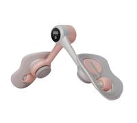 Thigh Exerciser Inner Thigh Toner Hip Training Equipment Pelvis Floor Training Device Clamp Ergonomic Rubber Material Suitable for Home, Pink