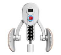 Thigh Exerciser & Pelvic Floor Trainer, 190 LB Adjustable Inner Thigh Workout Equipment with LED Counter & Resistance Display for Women & Men, Home Fitness for Glutes, Legs & ARMS（Gray）