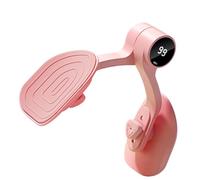 thigh exerciser， Smart Screen Display Muscle Training Tool for Work Area, Yoga Studio, Living Room, Bedroom, Game , Gym(Pink)