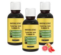 Thigh Firming Shaping Oil, Slimming Essential Oil, Deep Moisturizing Skin Tightening Cream Body, Cellulite Cream and Make the Skin Smooth, Gentle Formulted for Arms, Chest, Thighs & Belly (3pcs)