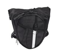 Thigh Hip Pack - Waterproof Leg Pocket, Breathable Polyester Outdoor Storage | Zipper Black Lightweight Fanny Pack for Men Women Travel Hiking Cycling Running Utility Gear