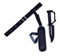 Thigh Holster On Belt & Knife Military Army Lara Plastic Toy Weapon Fancy Dress Accessory