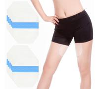 Thigh Lift Anti Chafing Friction Tape Pads, Invisible Transparent Waterproof Adhesive Thigh Inner Protection Skin Patches, Prevents Chafe Wear Resistant Thin Sticker Pad, 10PCS