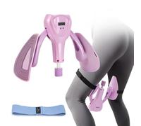 Thigh Master and Resistance Band Set - Adjustable Pelvic Floor Muscle Trainer & Kegel Devices for Men & Women, Inner Thigh Toning, Glutes, Hip Trainer & Leg Exerciser