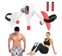 Thigh Master Exerciser Pelvic Floor Muscle Strengthening Device for Women Men, Adductor Machine for Leg and Thigh Workout Fitness Equipment (White)