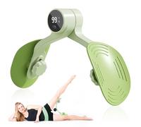 Thigh Master, Pelvic Floor Strengthener for Women, Thigh Exerciser with Counter, Pelvic Floor Exercise Devices, Kegel Pelvic Floor Trainer, Leg Inner Thigh Exercise Equipment Home Gym (Green)