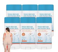 Thigh Rescues Antichafe Balm with Aloe Vera, Portable Anti-Chafing Rubstick for Thighs & Underarms, Waterproof Glide Anti Chafing Stick for Running, Moisturizing Anti-Friction Cream Stick. (6PCS)