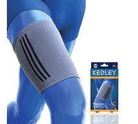 Thigh support sleeve by Kedley | Elastic compression band ideal for pulled hamstring, strained or bruised muscles, quad injuries Medium/Large