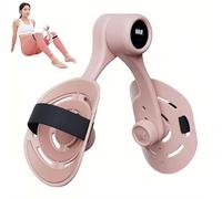 Thigh Trainer,360°Adjustable Pelvic Floor Exercise Devices with LED Display,3 Resistance Adjustable Inner Thigh Exerciser for Pelvic Floor Muscle Repair,Home Fitness Equipment for Hip,Leg,Arm (Pink)