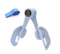 Thigh Trainer, 360°Adjustable Pelvic Floor Exercise Devices with LED Display, Inner Thigh Exerciser with 20LB Resistance Band for Women, Home Fitness Equipment for Hip, Leg, Arm, Lightblue