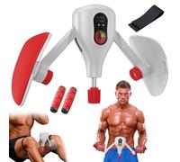 Thigh Trainer, Adjustable Thigh Trainer, Pelvic Floor Trainer for Men and Women, Butt Trainer for Home, 35 lb Pelvic Floor Trainer, Hip Training + Arm Training, Buttocks Trainer (White and Red)