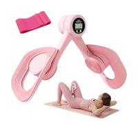 Thigh Trainer Pelvic Floor Muscle Trainer with 3 Smart Modes, 360° Adjustable Design Kegel Inner Thigh Exerciser with 25LB Resistance Band for Home Gym, Workout Equipment for Hip, Leg and Arm