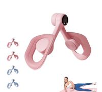 Thigh Trainers, Kegel Pelvic Floor Trainer for Women, Hip & Inner Thigh Exercise Equipment with Screen Counter, 360° Rotating Pelvic Floor Strengthening Device for Women Home Gym Use (Pink count)