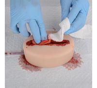 Thigh Wound Packing Trainer, Stop The Bleed Training Kit with Simulated Lacerated Wound, Reusable for Military, Medical Schools, First Aid Teams and Education Classes