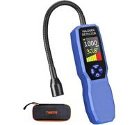THIKPO Automotive Freon Leak Detector HVAC, Professional Refrigerant Leak Detector with LCD Display & LED Light, Car AC Leak Detector Kit for R134a R410A R22 R32 R1234yf - with Audio & Visual Alarm