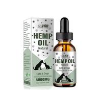 Thilife | Hemp Seed Oil for Dogs and Cats | 5000 MG of Active Components | Omega 3 6 9 | Vitamins A/B/D/E for Pets | Supports Overall Wellbeing and Vitality