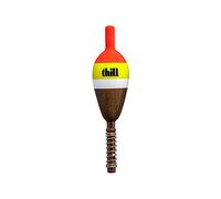 Thill America's Classic Float Fishing Bobber with Buoyant Balsa Wood Body, Pack of 2, 3/4" Oval Shorty, Spring Float