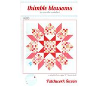 Thimble Blossoms Patchwork Swoon Quilt Pattern, Jelly Roll 2.5" Strip Friendly, 72 Inch Square Finished Size