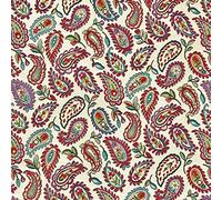 Thimbles Fabrics | New World Tapestry Multi Coloured Paisley Designer Heavyweight Woven Tapestry Crafting Soft Furnishings Upholstery Fabric 140cm - Sold by The Metre