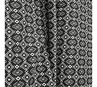 Thimbles Fabrics |Viscose Harlequin Diamonds On Black Soft Draping Dressmaking Fabric Materials Suitable for Summer Wear,Accessories,Scarves 150cm W - Sold by The Half Meter