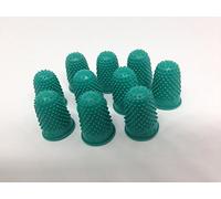 THIMBLETTE RUBBER THIMBLE GREEN PACK 12 - SIZE 0 SMALL 16mm