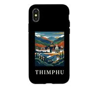 Thimphu Bhutan Himalayan Temple Travel Graphic Case for iPhone X/XS