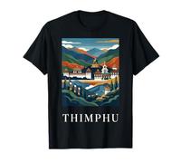 Thimphu Bhutan Himalayan Temple Travel Graphic T-Shirt