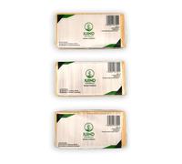 Thin(1.3mm) Bamboo Wooden Toothpicks - Cocktail Sticks Bulk Value Bundle - Fits Perfectly Between Teeth - 6.5cm/2.5" Long - 3 Pack Set (2970 Total Count)