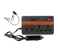 Thin 12V Automobile Regulator Converts DIRECT CURRENT to 220V CONDITIONING Potential Tester 300W Extreme Power Car Trave for Backpacking and Emergencies