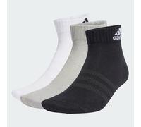 adidas Thin And Light Ankle Socks 3 Pairs Mens 7-11 Gry/White/Black