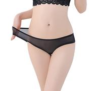 Thin Band Breathable Tucking Gaff Brazilian Cheeky Panties Smooth Mesh Silky Hiding Gaff Shaping Briefs for Womens Low Waist Sheer Mesh Briefs Cute Seamless Panties For Women Comfy Elegant