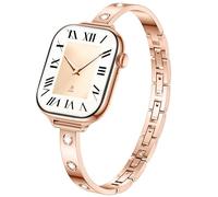 Thin Bling Diamond Compatible with Elegant Apple Watch Bands for Women 40mm 41mm 42mm 38mm, Stylish Sparkly Slim Bracelet Dressy Jewelry Metal Strap for iWatch Series 11 SE 10 9 8 7 6 5 4 3 2 1