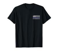 Thin Blue Line American Flag Police Support for Men Women T-Shirt