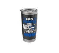 Thin Blue Line - Happy People Know a Police Mom Stainless Steel Insulated Tumbler