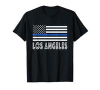 Thin Blue Line Heart Los Angeles Police Officer T-Shirt