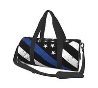 Thin Blue Line Lives Matter American Flag Travel Duffel Bags Gym Sports Luggage Large Travel Tote Bag Overnight Weekend Bags for Man and Women