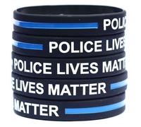 Thin Blue Line Memorial Wristband - Lives Matter