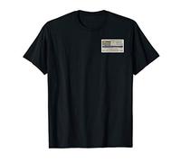 Thin Blue Line Multicam Camo American Flag Tactical Veteran T-Shirt